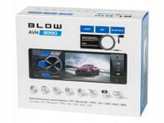 Blow AVH8990 avto radio, FM Radio, Bluetooth, 4x60W, klici, USB/microSD/AUX, daljinec, 1-DIN - kot nov